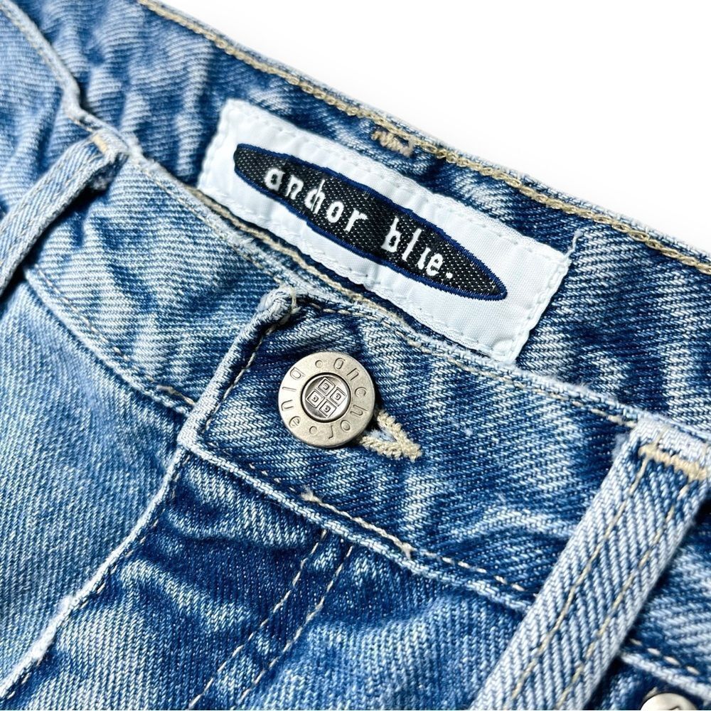 Vtg 90s Anchor Blue Jeans, Baggy Skate Grunge Loose Straight, Women 30 x 29 - Picture 3 of 6